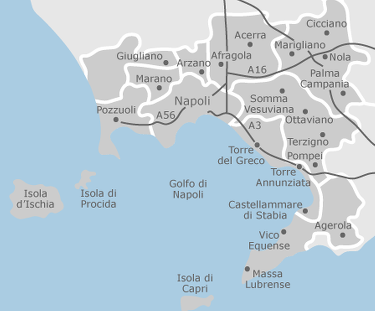 mappa zona di intervento Climatizzazioni D'Ambienti