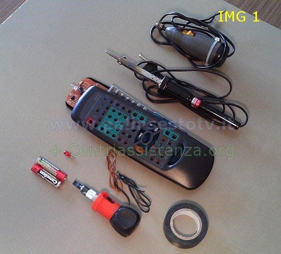 atrezzi riparazione telecomando