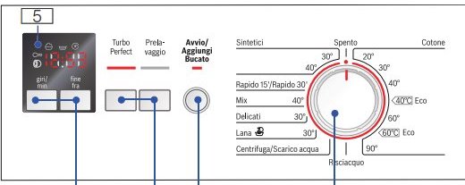  pannello comandi lavatrici  Bosch