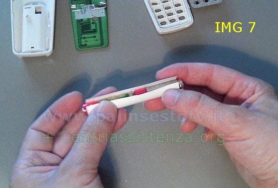 alimentazione telecomando