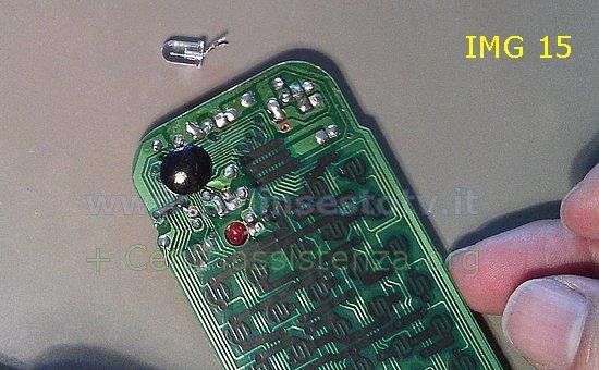 dissaldatura diodo infrarossi telecomando