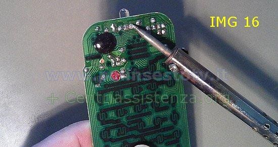 saldatura diodo infrarossi telecomando