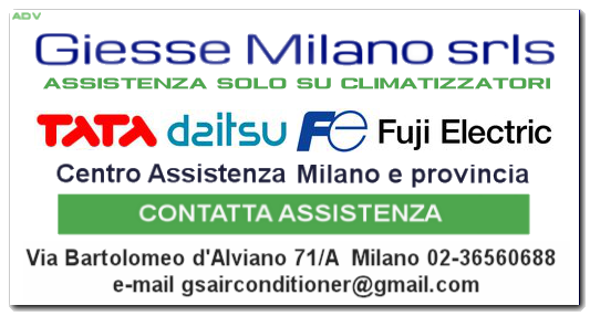 Giesse milano assistenza climatizzatori Tata Daitsu Fujielectric