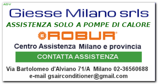 Giesse milano assistenza pompe di calore Robur
